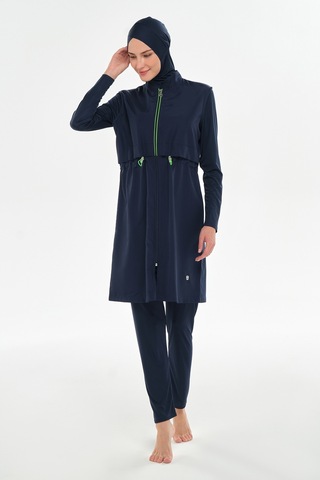 Spor Model Tam Kapalı Tesettür Mayo 3314 Koyu Lacivert Koyu Lacivert
