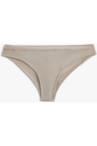 Koton Brief Külot Fitilli Saten Bel Detaylı Gri 4slk30162mk Gri