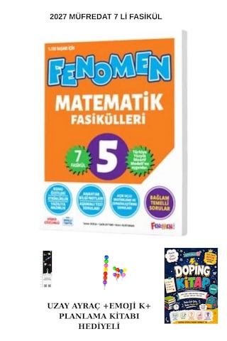 Fenomen 5. Sınıf Matematik Fasikül 7 Li Planlama Kitabı +emoji K+uzay A 2027 Yeni Maarif Modeli Ve Yeni Kapak