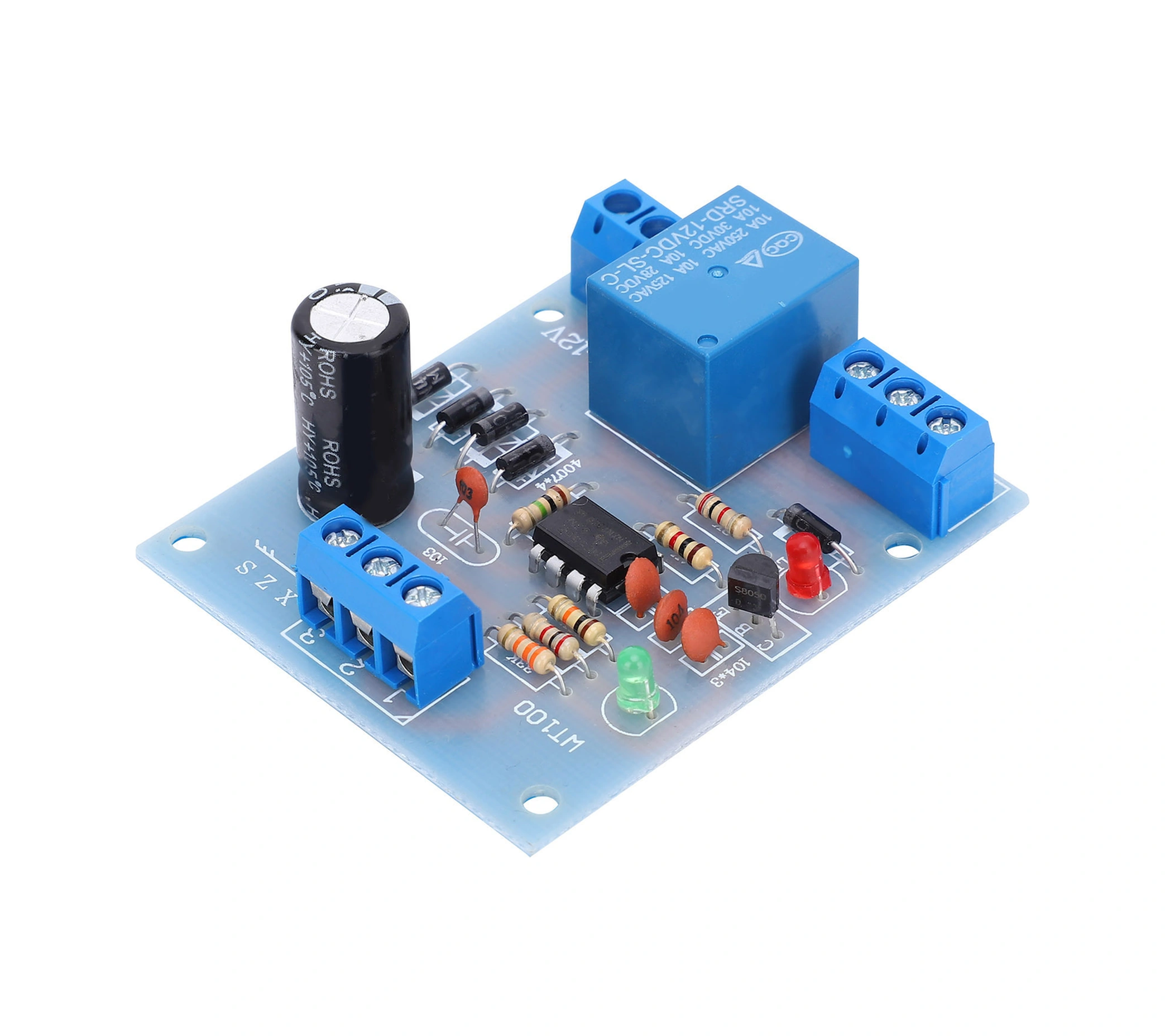 Yuntech01 12vdc Su Seviyesi Kontrolcü Modülü - Otomatik Pompa Dolum Ve Boşaltma, Yüksek Akım Röle, Pcb Tabanlı, Kararlı Performans