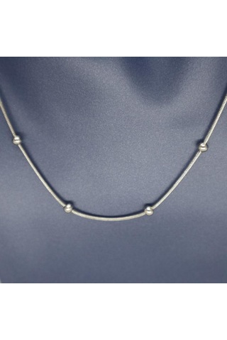 Gökyüzü İncisi Toplu Kadın Genç Kolye Gümüş