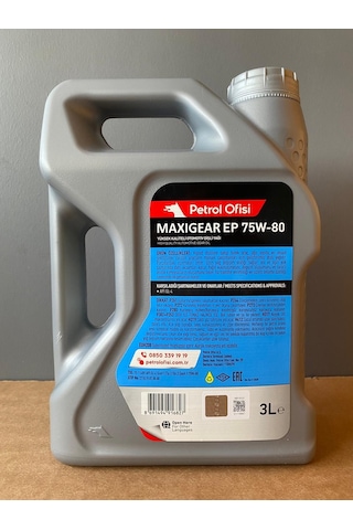 Petrol Ofisi 75W-80 API GL-4 Şanzıman Yağı 3 L (23/02/2026 Üretim)