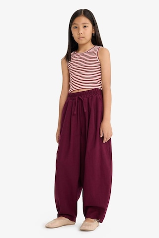 Defacto Kız Çocuk Barrel Fit Pamuklu Pantolon G1620a825aubr458 Bordo