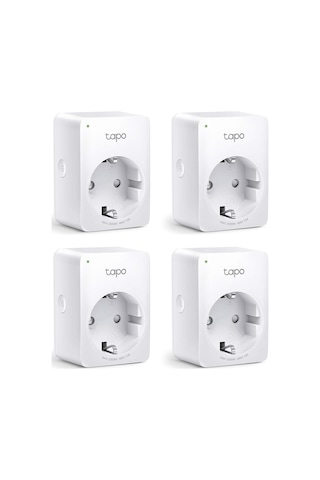 P100 4-pack, Akıllı Mini Wi-fi Soketi, Amazon Alexa Ve Google Home İle Çalışır, Uzaktan Kontrol, Cihaz Paylaşım