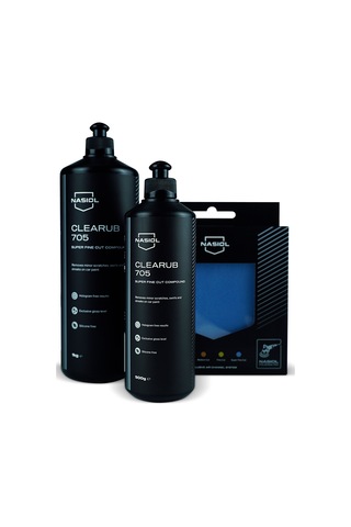 Nasiol Clearub 705 En Hafif Çizik/Hare Giderici Polisaj Pastası Pasta 500gr Silikonsuz Boya Parlatma
