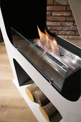 Rehome Korflame Camino Bacasız Şömine Beyaz