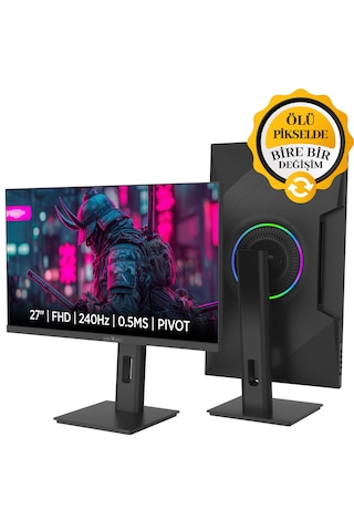 James Donkey Arven A70 27'' 240Hz 0.5Ms FHD VA Panel Gaming RGB Pivot Monitör (Ölü Pikselde Anında Değişim)