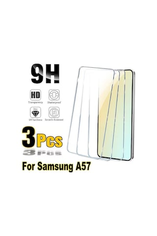 Samsung Galaxy A57 5g İle Uyumlu Ekran Koruyucu Şeffaf Temperli Kırılmaz Cam Ekran Koruyucu 3 Adet