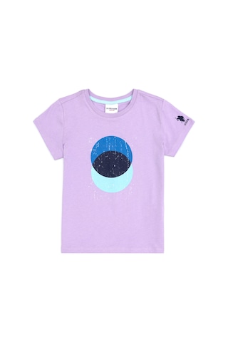 U.S. Polo Assn. Erkek Çocuk Lila Bisiklet Yaka Tişört 50307292-VR034