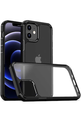 Apple Uyumlu iPhone 11 Kılıf Zore Roll Kenarları Renkli Şeffaf Kılıf