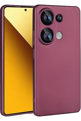 Xiaomi Redmi Note 13 Pro 4g Kılıf Zore Premier Silikon Kapak Mürdüm