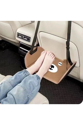 Elmpaly Araç Ayak Dinlenme Platformu, Ayaklık, 46x24.5cm Kahverengi, Konfor Ve Stil