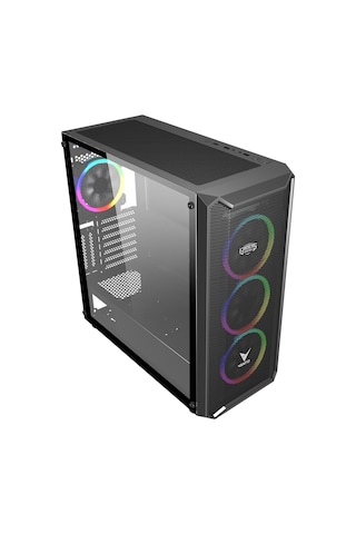 Gamers Arena Vento VG16AL Rgb E-Atx Oyuncu Bilgisayar Kasa Siyah
