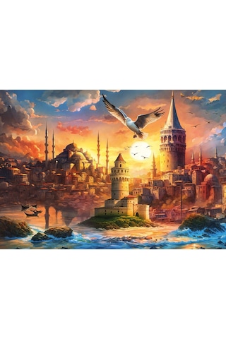 Ks Games 1000 Parça İstanbul Rüyası Puzzle - Serhat Filiz