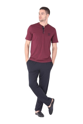 Angbutik D's Damat 224016 4'lü Pijama Takımı Bordo