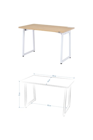 Vilinze Deniz Sandalye Biga Mdf Sabit Metal Ayak Mutfak Masası Takımı - 70x120 Cmbiga70120yr-bn-lkn01-beyaz-deniz-skrem Sigmakrem