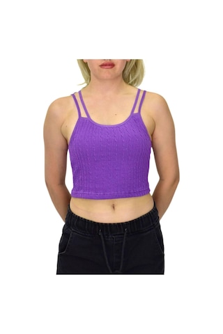 Kadın İp Askılı Pedli Crop 8136 Bgl-st03783 001