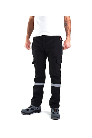 Eser - Softshell Pantolon - Siyah - İçi Polarlı