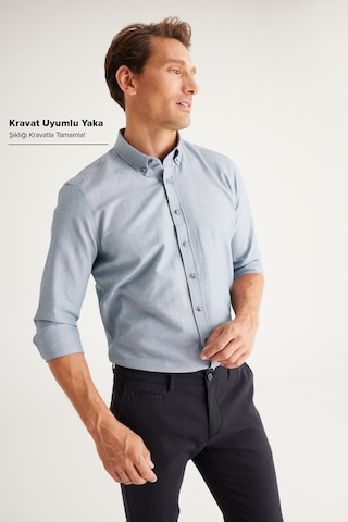 Ac&Co / Altınyıldız Classics Erkek Gömlek (465701823) Gri