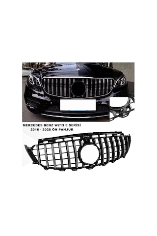 W213 E Serisi Spor Ön Panjur Izgaralı Piano Black & Krom 2016-2020