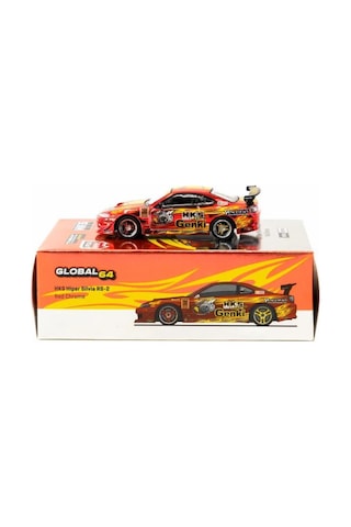 Tarmac Works 1/64 Hks Hiper Silvia Rs-2 Red Chrome 1/64 Model Araba