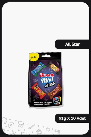 Ülker İkramlık Mini Karma 10 x 91 G Ülker İkramlık Mini Karma 10 x 91 G