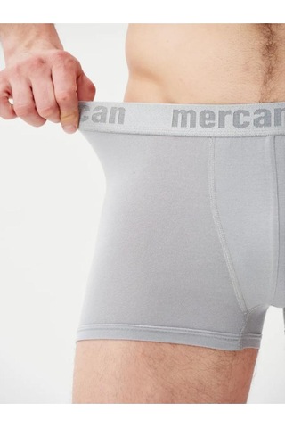 Mercan 3'lü Gri Modal Boxer