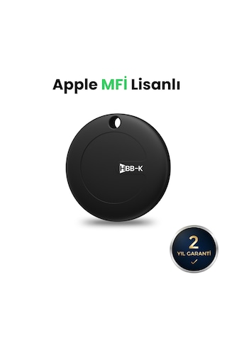 Hbb-k Hi Tag Akıllı Takip Cihazı Sadece Apple Uyumlu Uyumlu Siyah