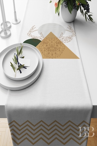 Belle Benoit Baskılı Amerikan Servisi Runner 140x40 Cm Desen36