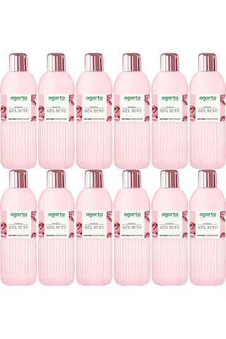 Agarta Doğal Gül Suyu 12 x 400 ML