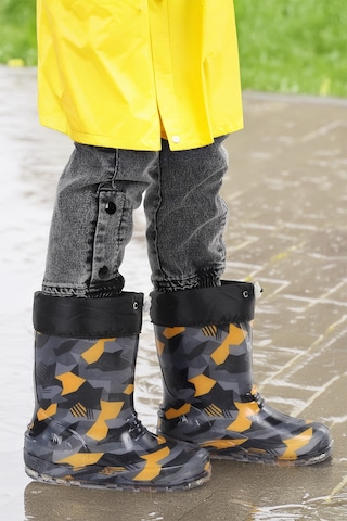 Kiko Kids Savana Su Geçirmez Erkek Çocuk Yağmur Çizmesi Sarı - Siyah Sarı - Siyah