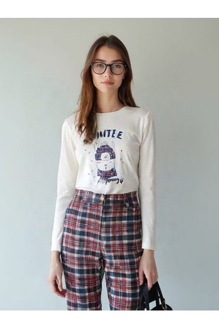Novavita Yenihayat Beyaz Baskılı Pijama Takımı
