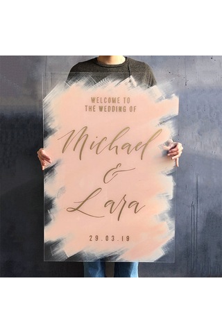 Hdrlazerdizayn Pleksi Düğün,Nişan Ve Doğum Günü Karşılama Panosu