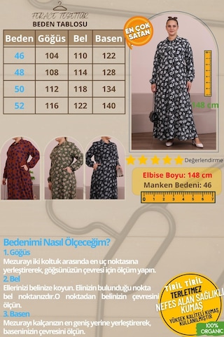 Ferace Kadin Buyuk Beden Yazlik Elbise Plus Tesettur Giyim Uzun Elbise 001