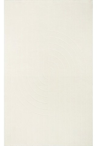Eko Halı Missori Msr 01 White Modern Makina Halısı Beyaz
