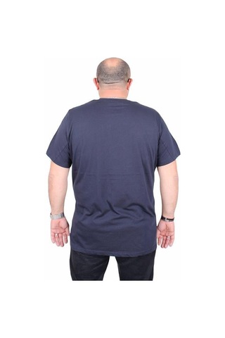 Starbattal Erkek Büyük Beden Sıfır Yaka Tişört Want 25160 Lacıvert Lacivert