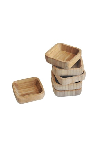 Bambum B2390 Hemp - 6'lı Sosluk Ve Çerezlik Tabağı