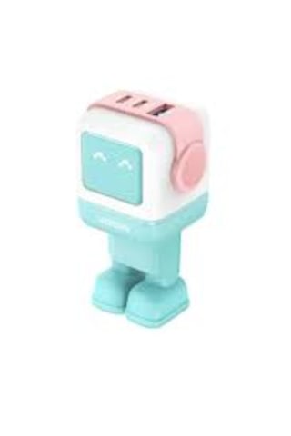 Ugreen Nexode Uno 65w Robot Gan Hızlı Şarj Cihazı 2xusb-c, 1xusb-a, Renkli - 35855 Mavi