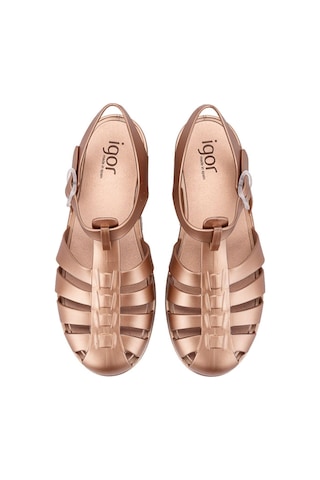 İgor Igor Bb340-099 Biarritz Shiny Metal Kadın Sandalet Bronz