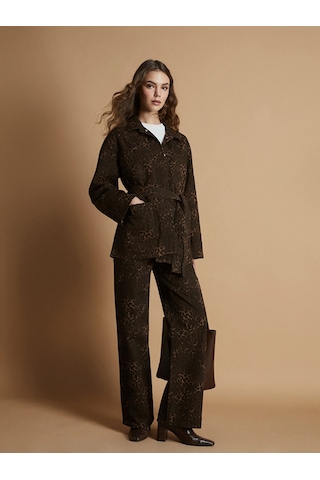 Lcw Modest Kahverengi Straight Fit Kadın Jean Pantolon
