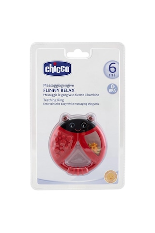 Chicco Funny Relax Diş Kaşıyıcı - Uğur Böceği Çok Renkli