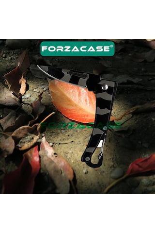 Forzacase Paslanmaz Çelik Ultra Keskin Outdoor Avcılık Kamp Çakısı-fc339 Siyah