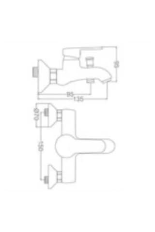 Gms Zirve Mix Banyo Duş Bataryası - Zrv 103 ...