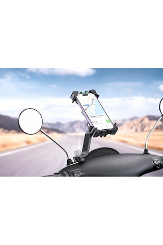 C118 Ayarlanabilir Titreşime Dayanıklı Motorsiklet Bisiklet Telefon Aparatı