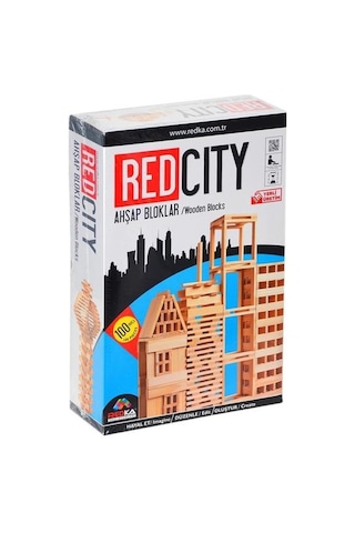Redka Redcity Ahşap Bloklar 100  Parça