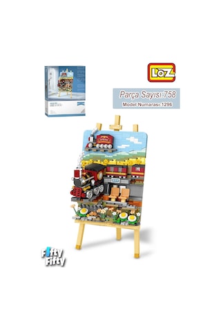 Loz Creative Serisi Tren Tablosu 758 Parça Oyuncak Yapım Seti Fflz-1296
