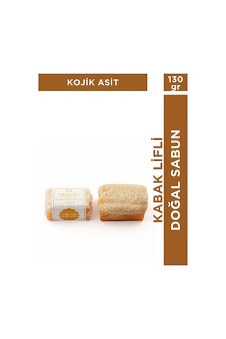 Volkan Ates Natural & Beauty Kojik Asit Kabak Lifli Doğal Sabun 130 G