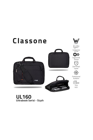 Classone Ul160 15.6 İnç Uyumlu Laptop Notebook El Çantası