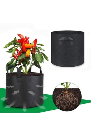 Kumaş Saksı 11 Litre 5 Adet 25x22