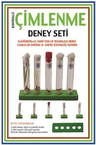 Çimlenme Deney Seti Okul Proje Fen Ödev Deneyi